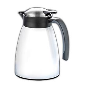 Isolierkanne GLACE, doppelwandig, 1 l Fassungsvermögen, Edelstahl lackiert, diverse Farben