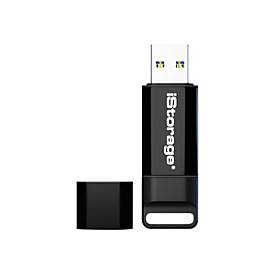 iStorage datAshur BT - USB Flash-Laufwerk (biometrisch) - verschlüsselt - 128 GB - USB 3.2 Gen 1