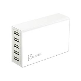 JUP50 - Netzteil - 40 Watt - 8 A - 5 Ausgabeanschlussstellen (5 x 4-poliger USB Typ A)