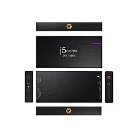 j5create JVA14-N 4K-Game-Aufnahmestation - Schwarz - USB 3.2 Gen 1 (3.1 Gen 1) - 3840 x 2160 Pixel - Leistung - USB - Digitalkamera - Spielekonsole - PC - Aluminium