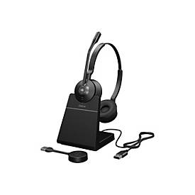 Jabra Engage 55 SE Stereo - Headset - On-Ear - DECT - kabellos - USB-A über DECT-Adapter