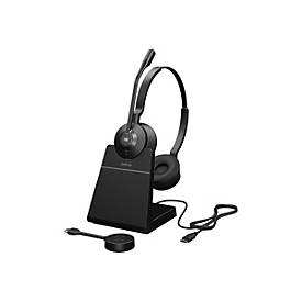 Jabra Engage 55 SE Stereo - Headset - On-Ear - DECT - kabellos - USB-C über DECT-Adapter