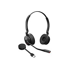 Jabra Engage 55 SE Stereo - Headset - On-Ear - DECT - kabellos - USB-C über DECT-Adapter