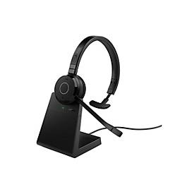 Jabra Evolve 65 TE Mono - Headset - On-Ear - Bluetooth - kabellos - Adapter USB-A via Bluetooth