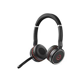 Jabra Evolve 75 SE MS Stereo - Headset - On-Ear - Bluetooth - kabellos - aktive Rauschunterdrückung