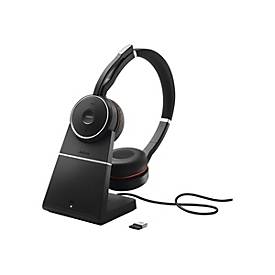 Jabra Evolve 75 SE MS Stereo - Headset - On-Ear - Bluetooth - kabellos - aktive Rauschunterdrückung