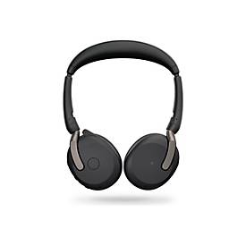 Jabra Evolve2 65 Flex UC Stereo - Headset - On-Ear - Bluetooth - kabellos - aktive Rauschunterdrückung