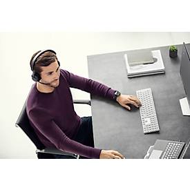 Jabra Headset Evolve2 65 Stereo, Bluetooth, MS Teams, Akku 35h (Anrufe) o. 37h (Musik), schwarz
