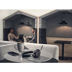 Jabra Headset Evolve2 65 Stereo, Bluetooth, MS Teams, Akku 35h (Anrufe) o. 37h (Musik), schwarz