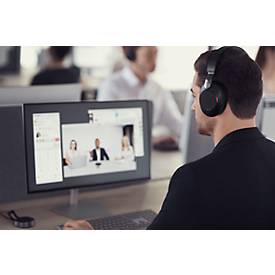 Jabra Headset Evolve2 85 Stereo, Bluetooth, MS Teams, Akku 26h (Anrufe) o. 37h (Musik), schwarz
