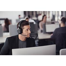Jabra Headset Evolve2 85 Stereo, Bluetooth, MS Teams, Akku 26h (Anrufe) o. 37h (Musik), schwarz