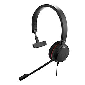 Jabra On-Ear Headset Evolve 20 MS, USB, Schaumstoff-Ohrpolster, Mono