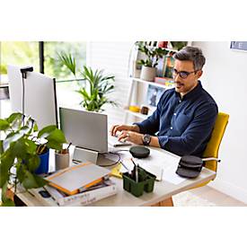 Jabra Speak2 55 Freisprechlösung für Konferenzen, 4 Mikrofone, UC- optimiert, kabellos, USB-C/ -A-Anschluss, Bluetooth, dunkelgrau