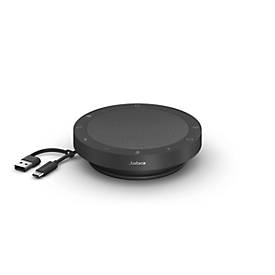 Jabra Speak2 55 solution mains libres pour conférences, 4 microphones, optimisé pour MS-Teams, sans fil, connexion USB-C/ -A, Bluetooth, gris foncé