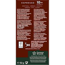 Jacobs Espresso 10 Intenso Kaffeekapseln, Röstkaffee, 10 x 52 g, Nespresso®-kompatibel, gemahlen