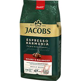 Jacobs Krönung Bohnenkaffee Espresso Harmonia, ganze Bohnen, Stärke 7/10, Tüte mit 1 kg