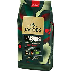 Jacobs Krönung Bohnenkaffee Treasures Expresso, ganze Bohnen, Stärke 8/10, Tüte mit 1 kg