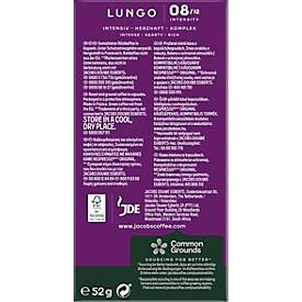 Jacobs Lungo 8 Classico Kaffeekapseln, Röstkaffee, 10 x 52 g, Nespresso®-kompatibel, UTZ-zertifiziert
