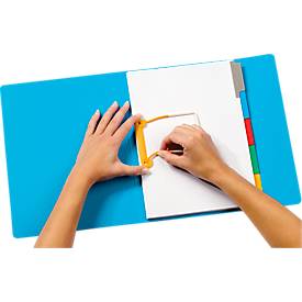 JALEMA Profi-Heftstreifen Clip Plus, Kunststoff, hohe Füllhöhe, 10 Stück, schwarz