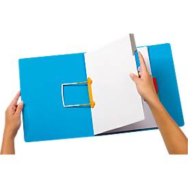 JALEMA Profi-Heftstreifen Clip Plus, Kunststoff, hohe Füllhöhe, 10 Stück, schwarz