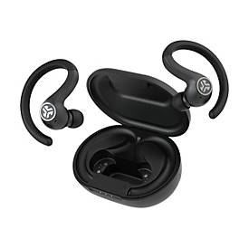 Image of JLab Audio JBuds Air Sport True Wireless Earbuds - True Wireless-Kopfhörer mit Mikrofon - im Ohr - über dem Ohr angebracht - Bluetooth - Schwarz