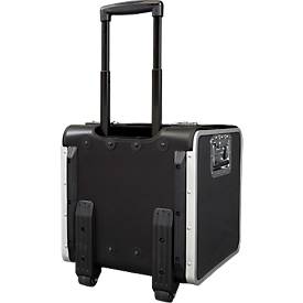 JSA Aktenkoffer Perugia, mit Tragegriff und Rollen, mit 1 Fach, Kunstleder, schwarz