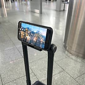 JSA Reisekoffer-Set 3-teilig, Tragegriff, TSA-Schlösser, Teleskopsystem, 360° Leichtlaufrollen, ABS, schwarz