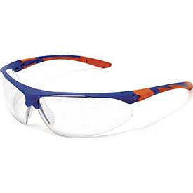 JSP Schutzbrille Stealth 9000, EN 166, EN 170, klare Polycarbonat-Scheibe, leicht 25g, verstellbarer PVC-Steg