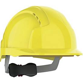 JSP Schutzhelm EVOLite Revolution 6, gelb, EN 397, ABS, 6-Punkt-Gurtband, Drehradverschluss, ca. 299 g