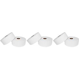 Jumbo-Toilettenpapier, 2-lagig, 6 Rollen