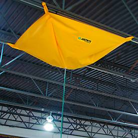 Justrite Leckage-Auffangplane, Magnetbefestigung, PVC, wasserdicht, gelb, verschiedene Größen