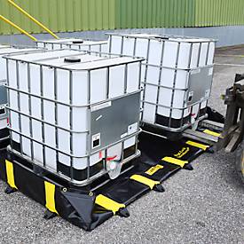 Justrite Leckage Faltwanne, befahrbar, schwarz, verschiedene Größen