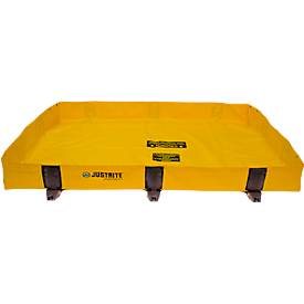 Justrite Leckage Faltwanne Lite, befahrbar, L 1200 x B 1200 x H 203 mm, 299 L, gelb