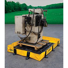 Justrite Leckage Faltwanne Lite, befahrbar, L 1200 x B 1200 x H 203 mm, 299 L, gelb