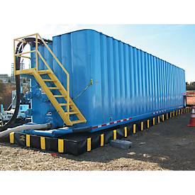 Justrite Leckage-Faltwanne XT, L 3000 x B 2400 mm x H 305, bis 2252 L, schwarz