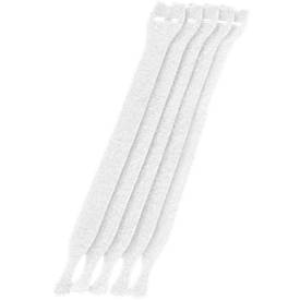 Kabel-Klettverschlüsse, weiß, 10 Stück