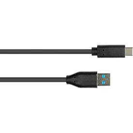 Kabel USB 3.2, A/USB-C, schw., 0,5m
