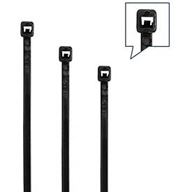 Kabelbinderset 350-tlg, PA 6.6 schwarz UV-stabil, selbstverlöschend, UL 94 V-2, DNV-GL zertifiziert