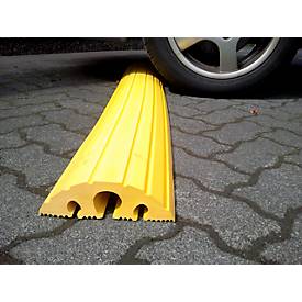 Kabelbrücke, PVC, 1 Kanal Ø 40 mm + 2 Kanäle Ø 20 mm, bis 30 t, L 1500 x B 200 x H 60 mm