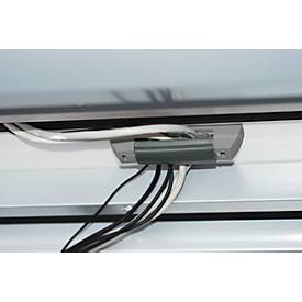 KabelClips von serpa®, dunkelgrau, 5er-Pack