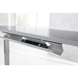 Kabelkanal, Metall, f. elektrisch höhenverstellbaren Schreibtisch Elements, abklappbar, div. Farben