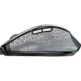 Kabellose Cherry Maus MW 8C ERGO, 6 Tasten, bis 3000 dpi, wiederaufladbar via USB-C, Rechtshänder, schwarz