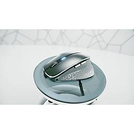 Kabellose Cherry Maus MW 8C ERGO, 6 Tasten, bis 3000 dpi, wiederaufladbar via USB-C, Rechtshänder, schwarz