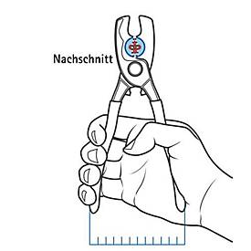 Kabelschere L.200mm Mehrkomp.-Hüllen KNIPEX