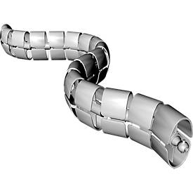 Kabelschlange Premium, L 1250 mm, weißaluminium