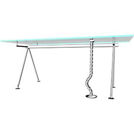 Kabelschlange Premium, L 1250 mm, weißaluminium