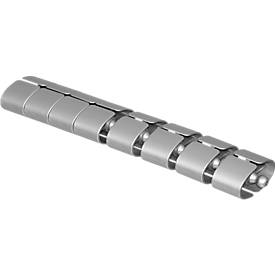 Kabelschlange Premium, L 1250 mm, weißaluminium