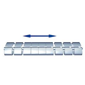 Kabelschlange Premium, L 1250 mm, weißaluminium