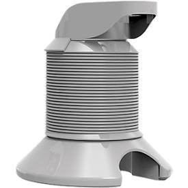 Kabelspirale, Ausziehhöhe 1300 mm, Ø 90 mm, vertikal bis zum Boden, universell, Kunststoff, silbergrau