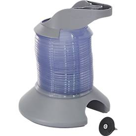 Kabelspirale, Ausziehhöhe 1300 mm, Ø 90 mm, vertikal bis zum Boden, universell, Kunststoff, transparent